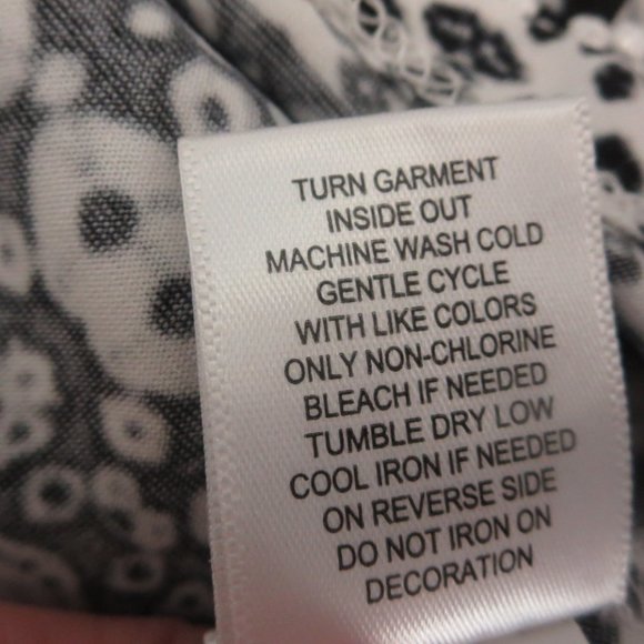 Like New World Unity Stretch Jersey Sleeveless Tassel Black White Ikat Dress S - Picture 13 of 13